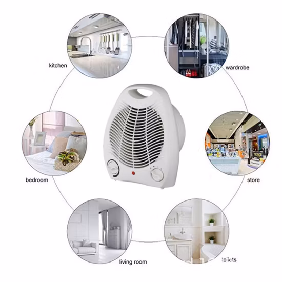 Aquecedor elétrico com ventilador de vários modos para mudança de estação para casa